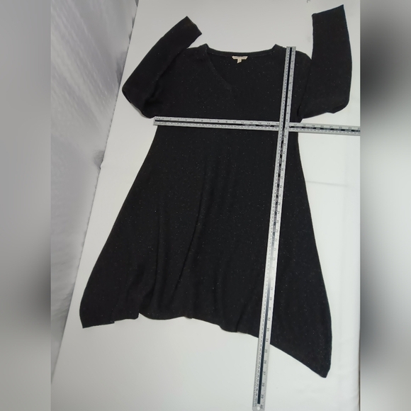 EILEEN FISHER  Knit Long Sleeve v neck aline midi Dress. Ladies size s - Picture 4 of 8